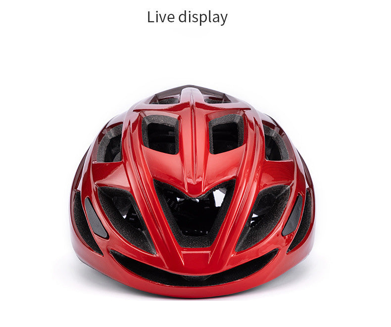 Adult Aero Bike Helmet with Rear Light