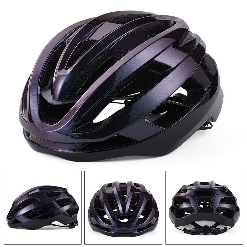 Integrated Bike Helmet with Reinforced Rib Design