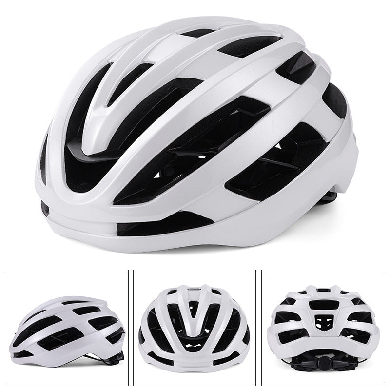 Integrated Bike Helmet with Reinforced Rib Design