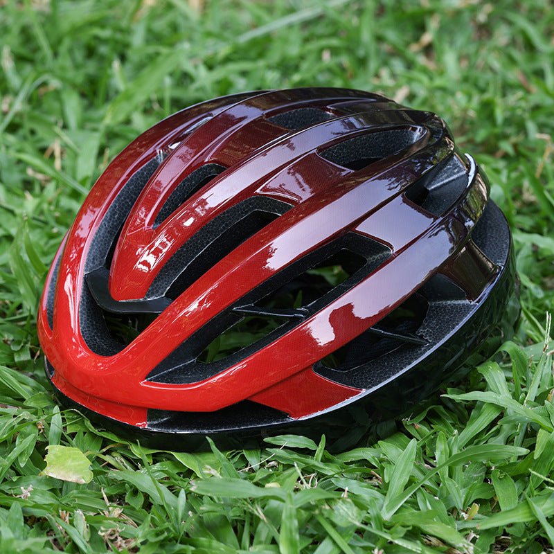Integrated Bike Helmet with Reinforced Rib Design