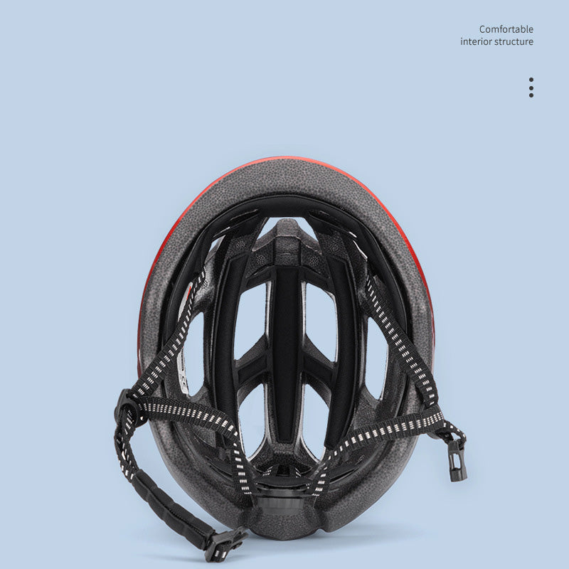 Adult Aero Bike Helmet with Rear Light