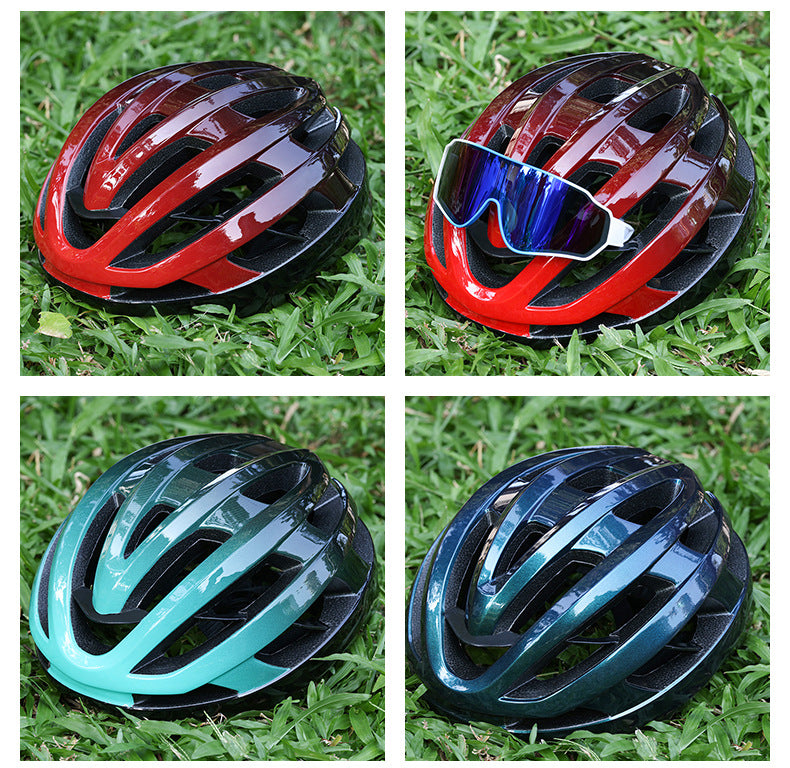 Integrated Bike Helmet with Reinforced Rib Design