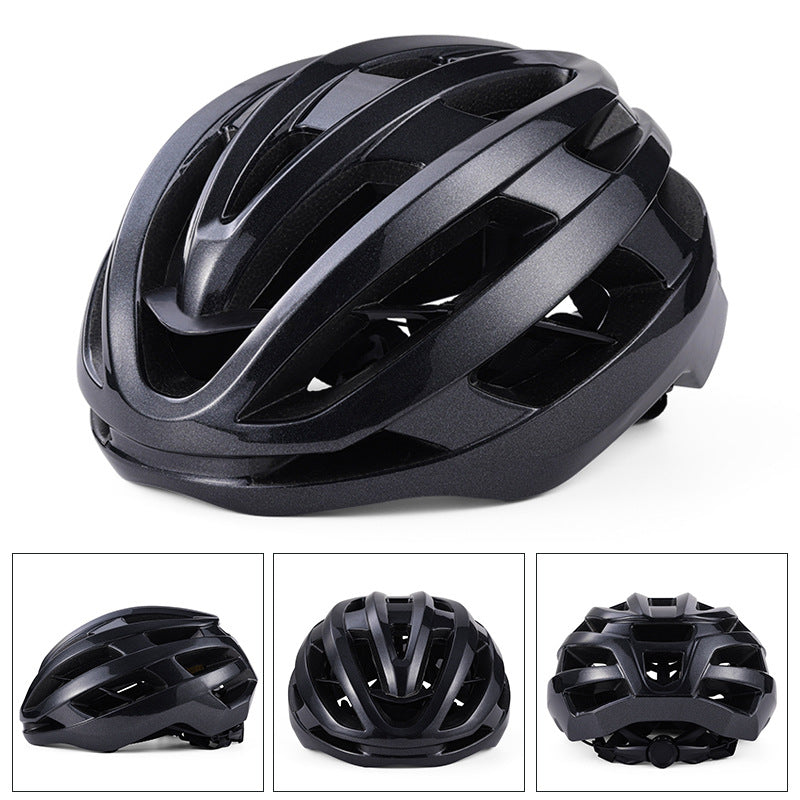Integrated Bike Helmet with Reinforced Rib Design