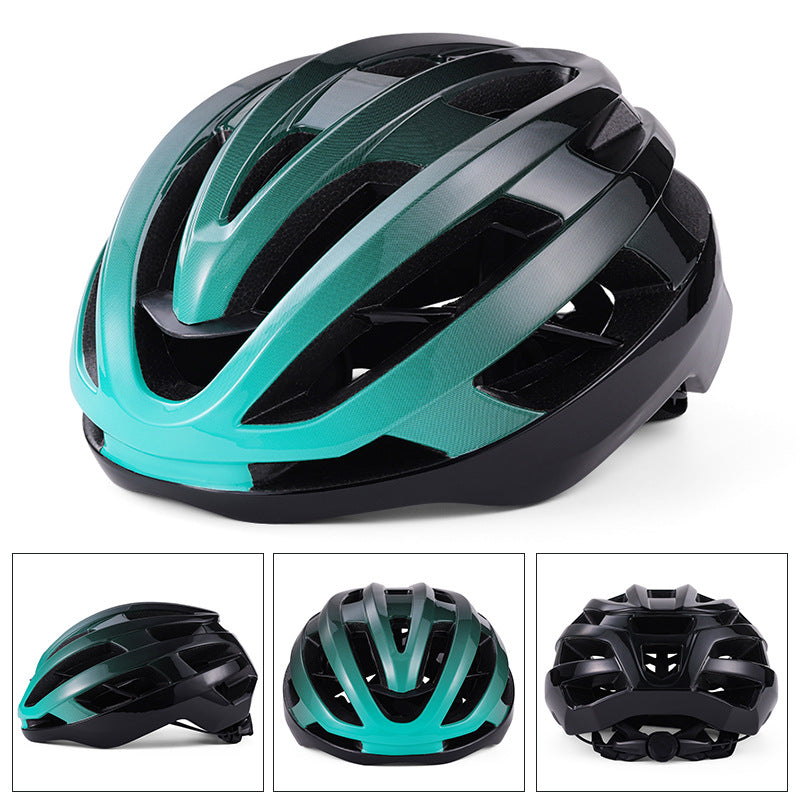Integrated Bike Helmet with Reinforced Rib Design